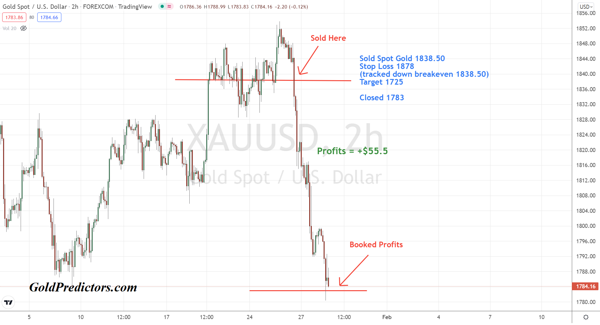 Gold Back to Inflection Point